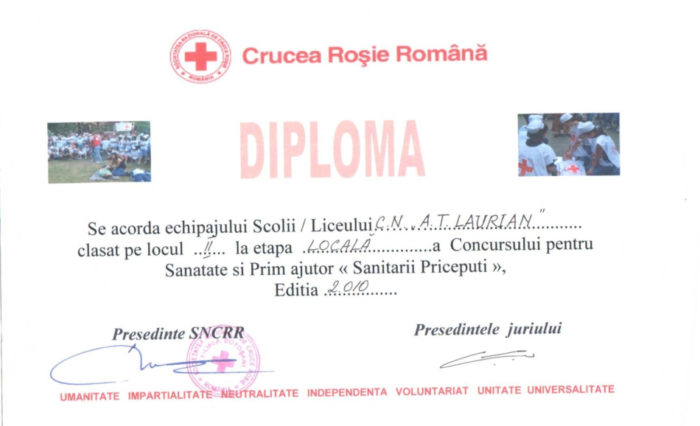diploma-sanitarii-priceputi-locul-ii-2010